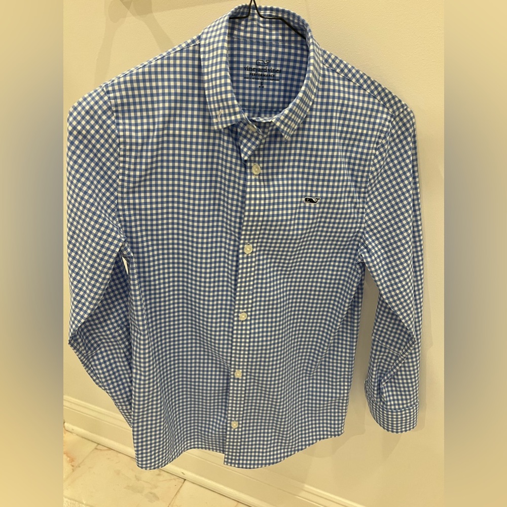 Vineyard Vines Boys On The Go Performance Button Down